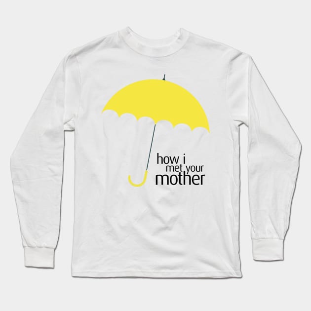 How I Met Your Mother Yellow Umbrella Logo Long Sleeve T-Shirt by Ven's Designs